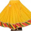 Phulkari Ghagra yellow