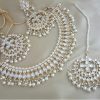 white necklace set